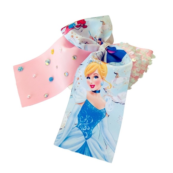 Disney Cinderella Princess Cheer Hair Bow - Picture 1 of 2